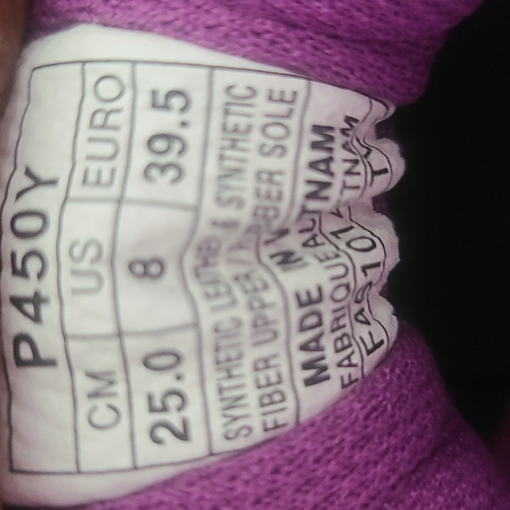 Purple Asics running shoes style P450y - Picture 10 of 10